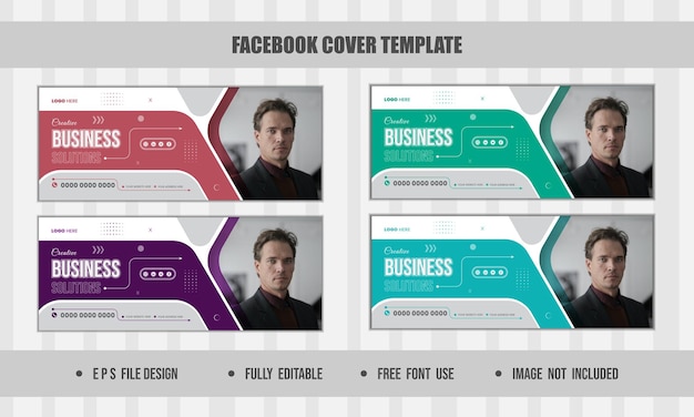 Vector business Facebook cover promotion and Instagram cover template