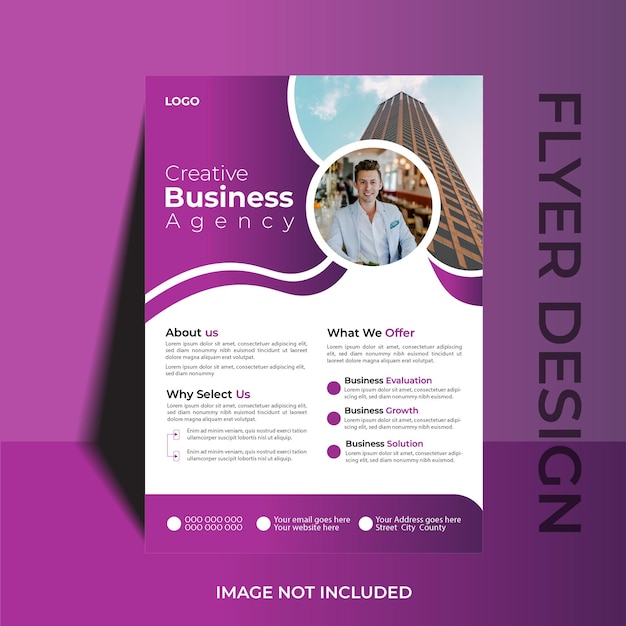 Vector vector business flyer design