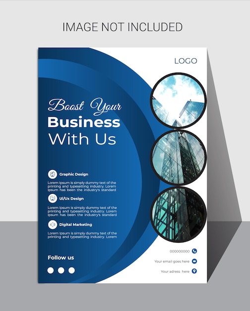 Vector business flyer design