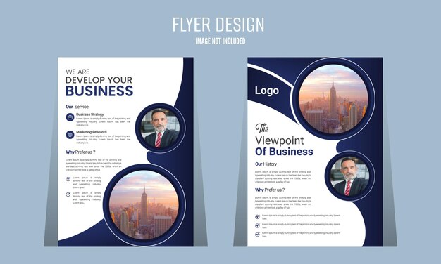 Vector vector business flyer template