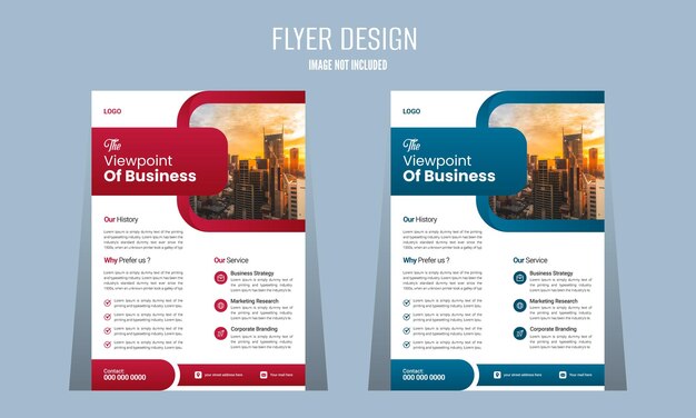 Vector vector business flyer template