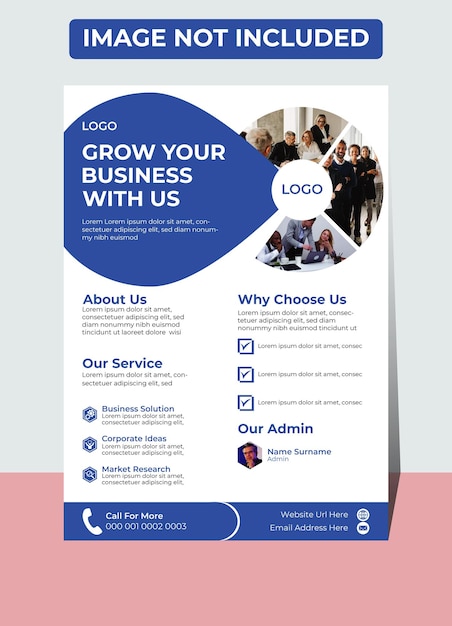 Vector vector business flyer template