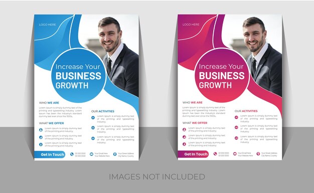 Vector business flyer template