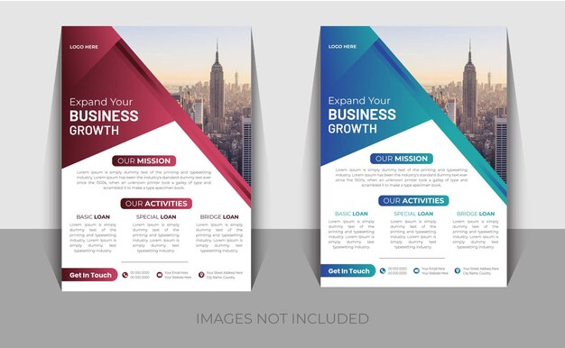 Vector business flyer template