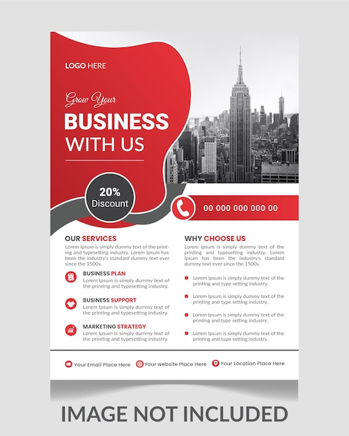 Vector vector business flyer template