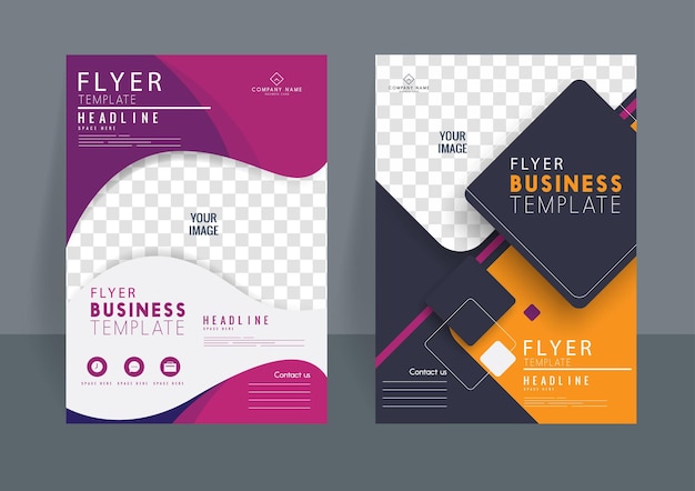 vector business flyer template