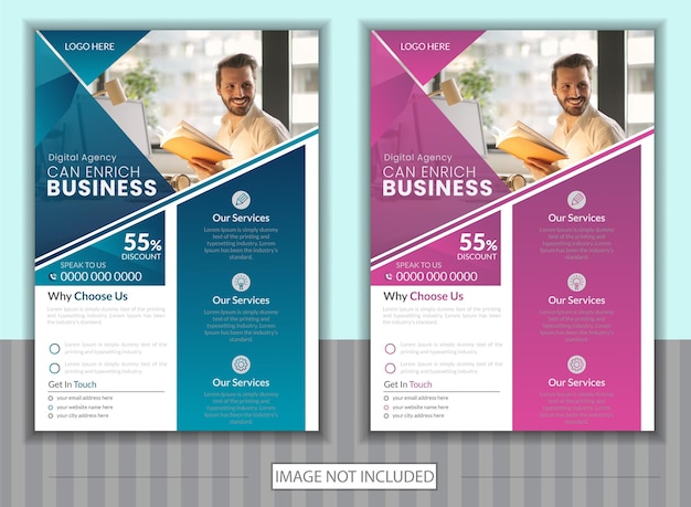 Vector vector business flyer template