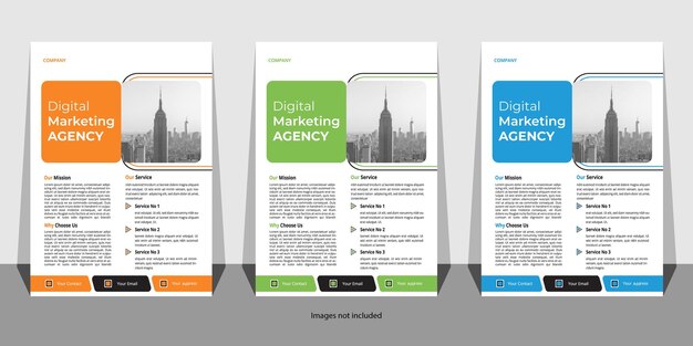 vector business flyer template