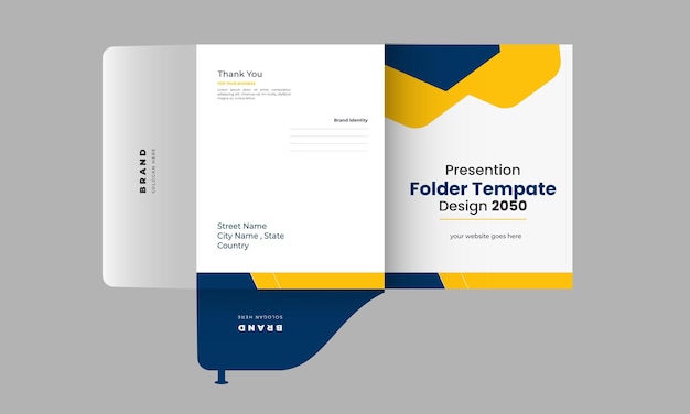 Vector business folder design for files