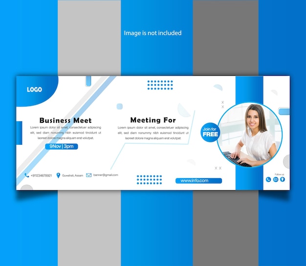 Vector business horizontal banner