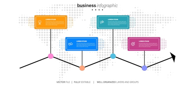 Vector business infographic template