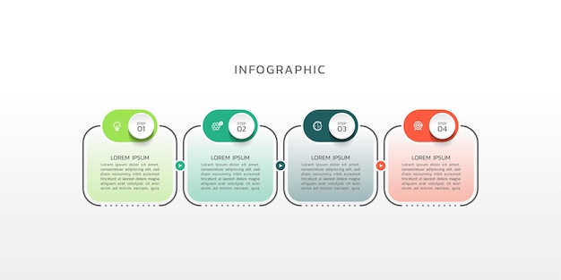 Vector business infographic visualisatie sjabloon