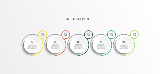 Vector vector business infographic visualization template