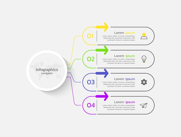 Vector business infographics template design