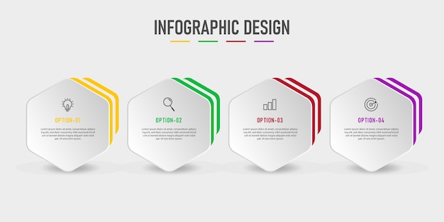 Modello di infographics di affari di vettore