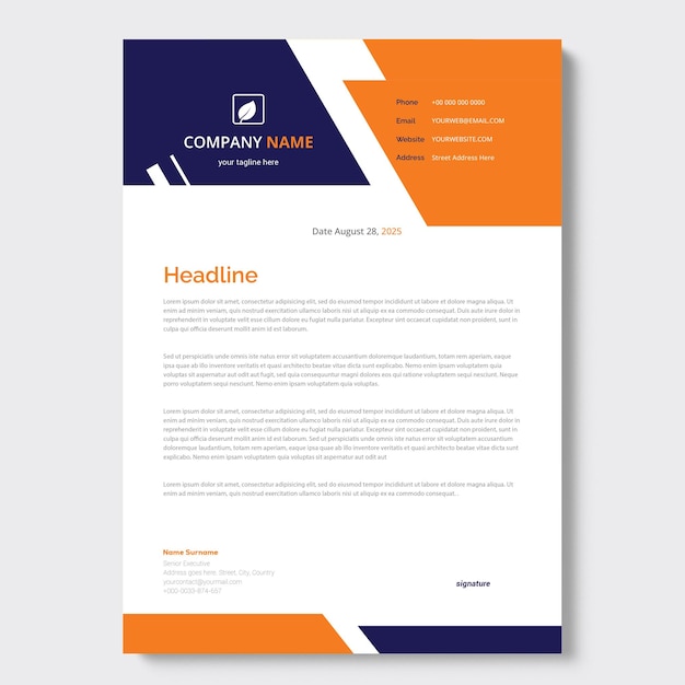 Vector vector business letter with design