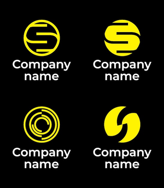 vector business logotype set