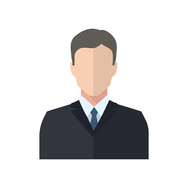 vector business man flat illustration isolated