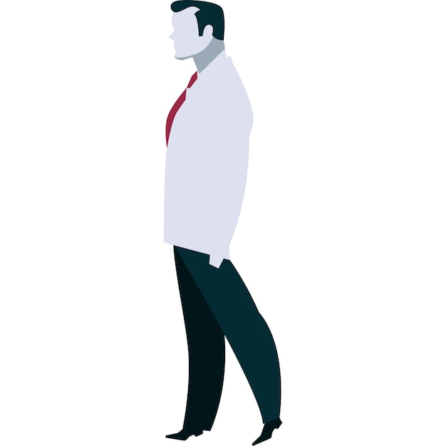 Vector vector business man person think flat icon