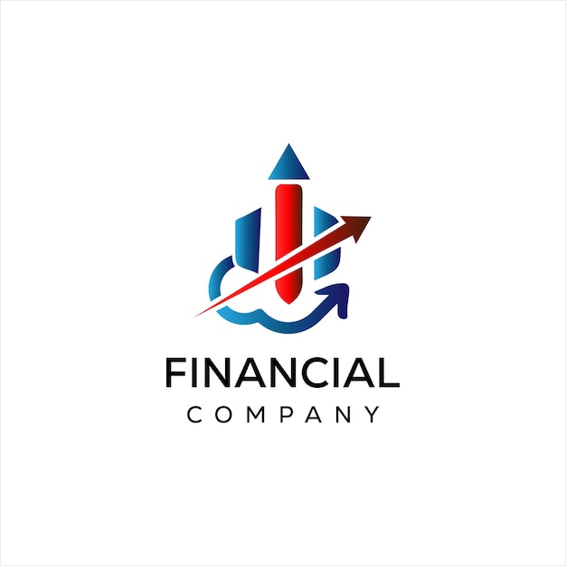 Vector business marketing logo ontwerp financieel bedrijf vector logo ontwerp sjabloon