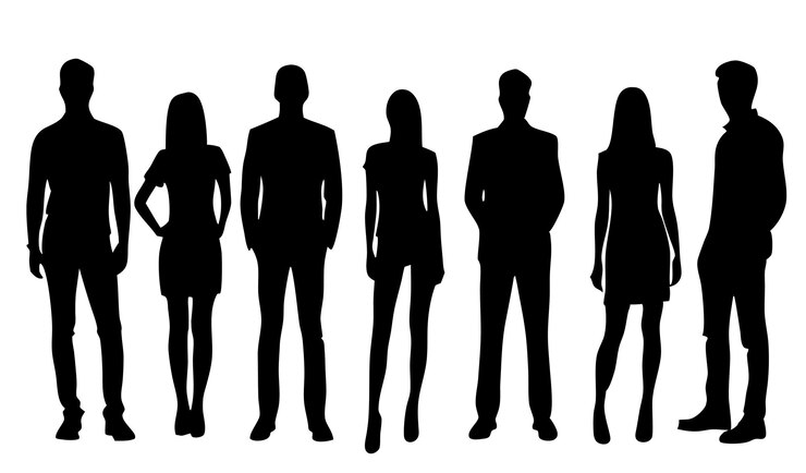 Vector vector of business people man and woman silhouette