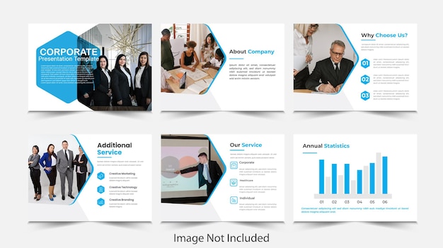 Vector business presentation powerpoint template design