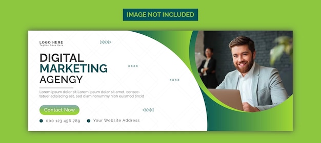 Vector vector business promotion and corporate facebook cover template design