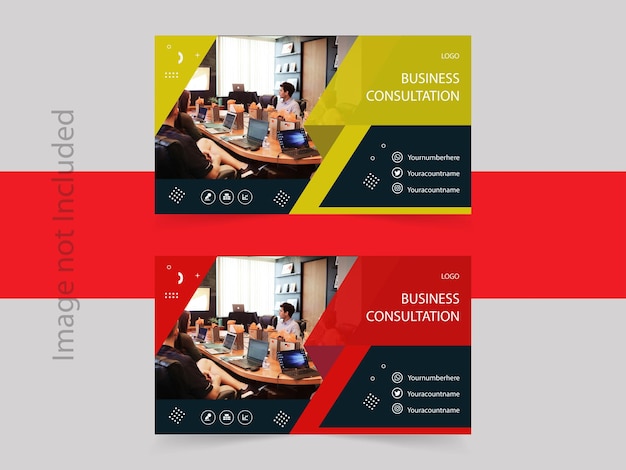 Вектор продвижения бизнеса корпоративный дизайн шаблона обложки Facebook