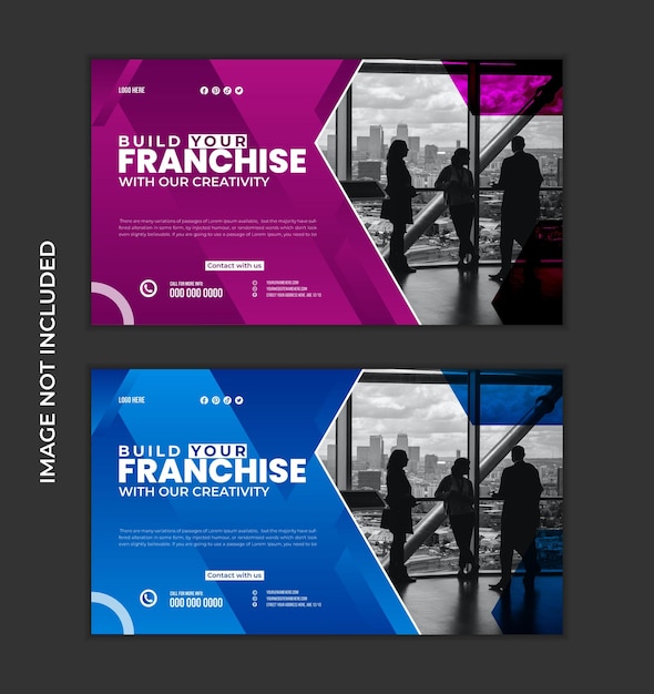 Vector vector business thumbnail design template