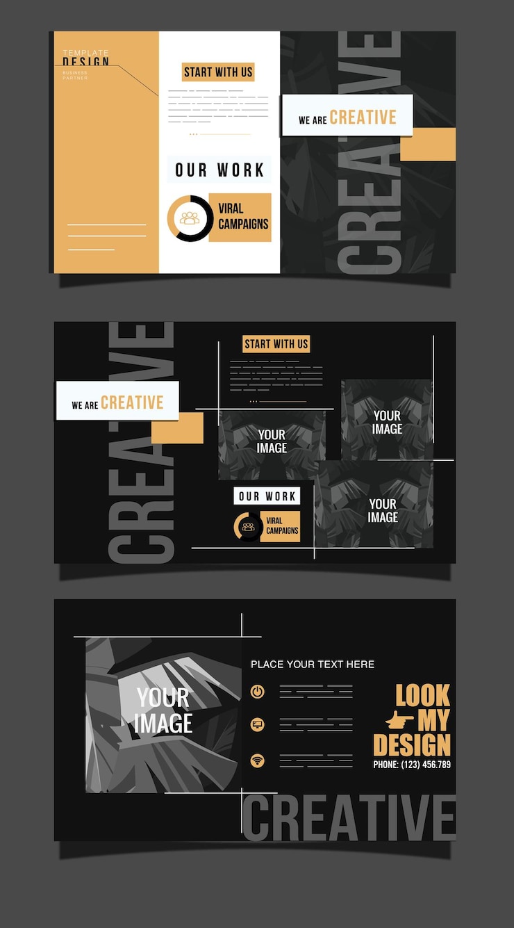 Vector 벡터 비즈니스 trifold 템플릿 디자인