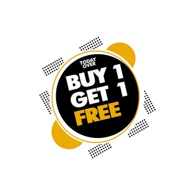 Vector buy one get one free banner or social media post