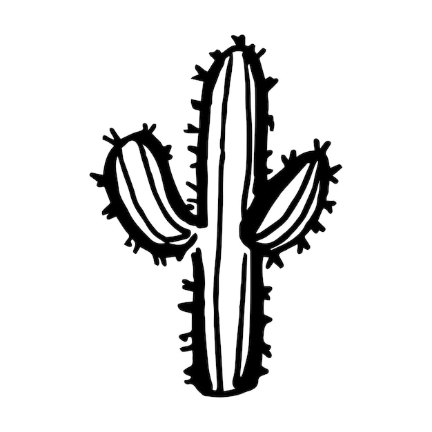 Vector Cactus handgetekende illustratie.