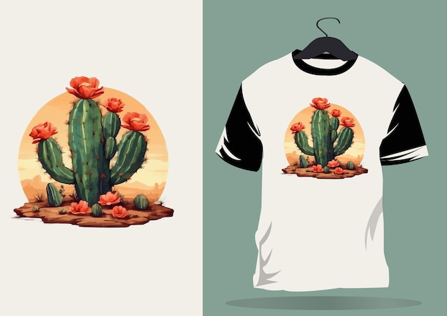 vector Cactus tshirt design