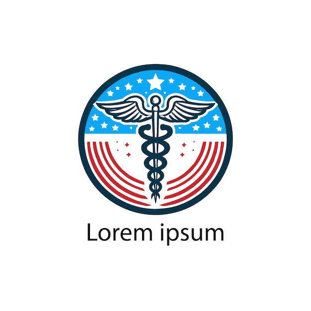 vector caduceus medical logo