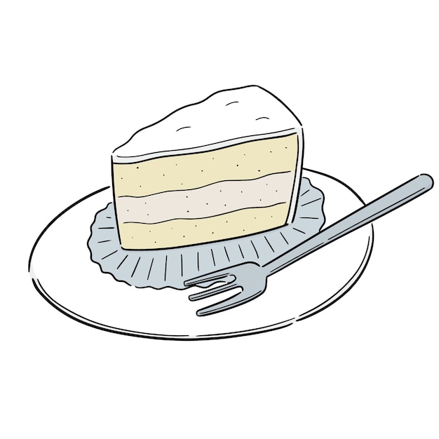 ケーキのベクトル