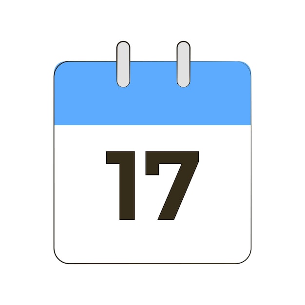 Vector calendar day 17
