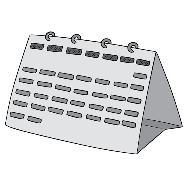 Vector vector of calendar