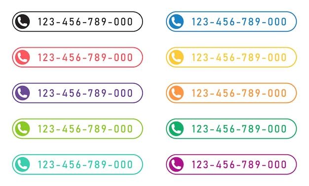 Vector Call Us Now ボタンはソーシャルメディアの投稿に設定されています