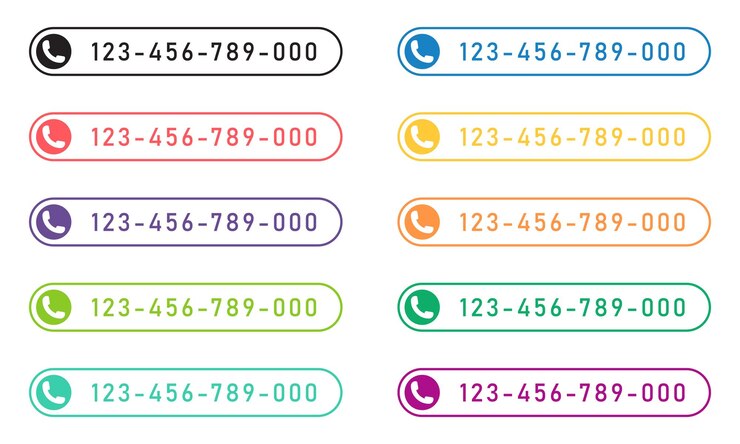 Vector vector call us now button set for social media post