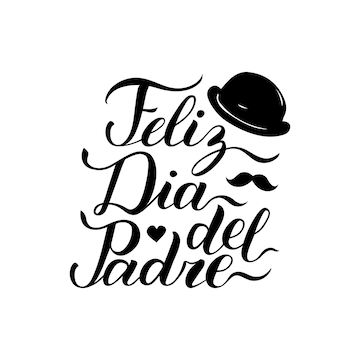 Premium Vector | Vector calligraphy feliz dia del padre translated happy  fathers day for greeting card festive poster etc