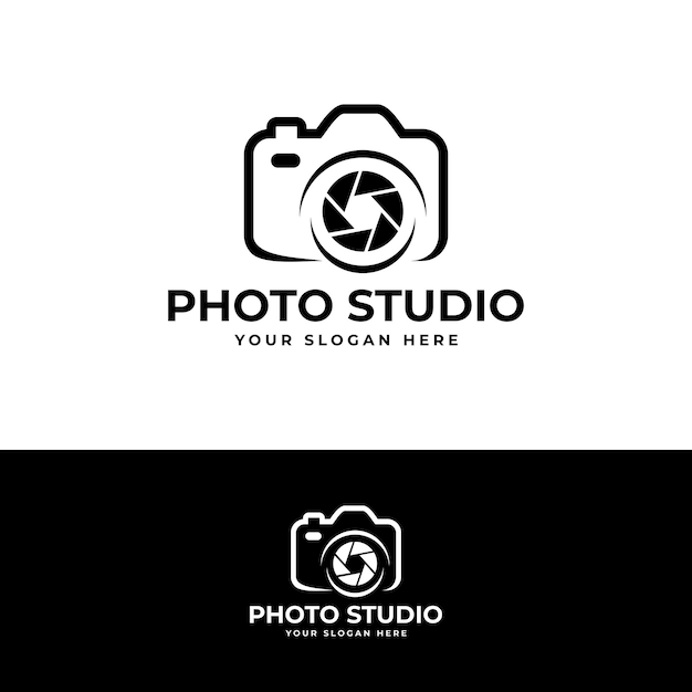 vector camera photography logo template