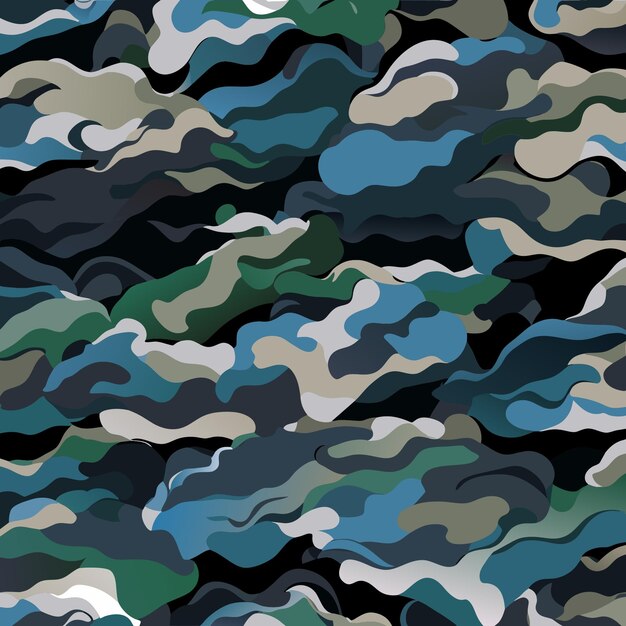 Vector camo pattern for creative design work