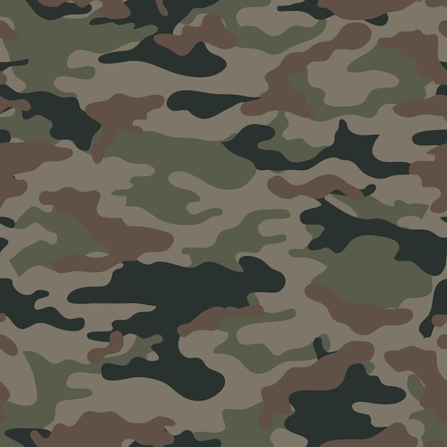 Vector camouflage pattern for clothing design Trendy camouflage military pattern