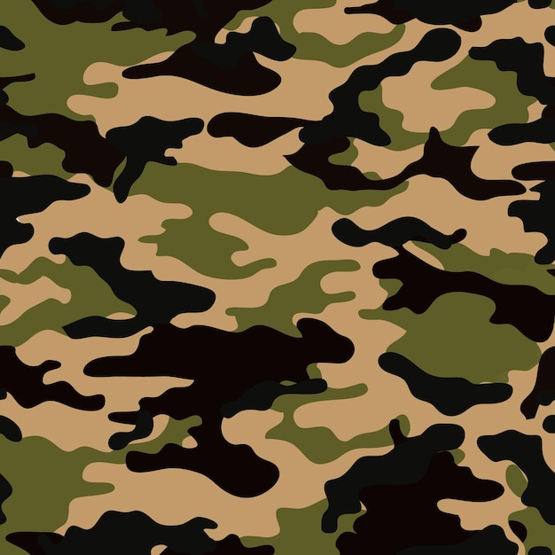 Vector camouflage pattern for clothing design Trendy camouflage military pattern