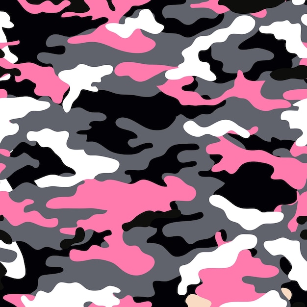 Vector camouflage pattern for clothing design trendy camouflage military pattern