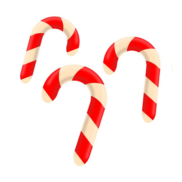 Vector vector candy canes