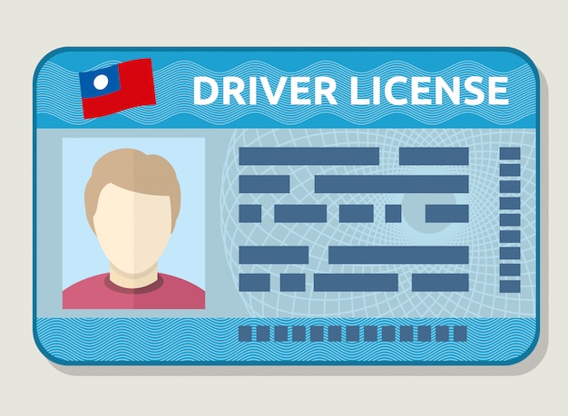 Vector vector car driving licence