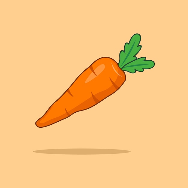 vector carrot cartoon illustration