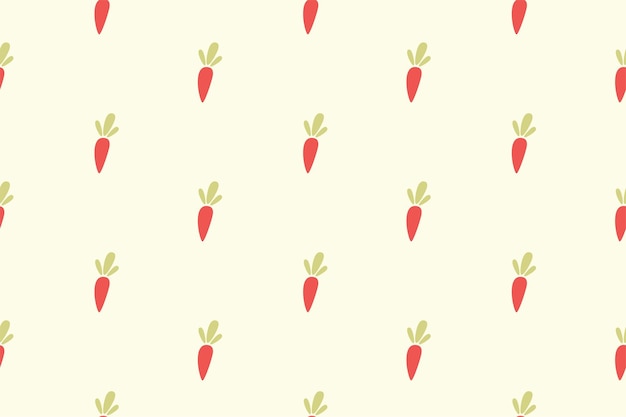 Vector carrots seamless pattern on light  background