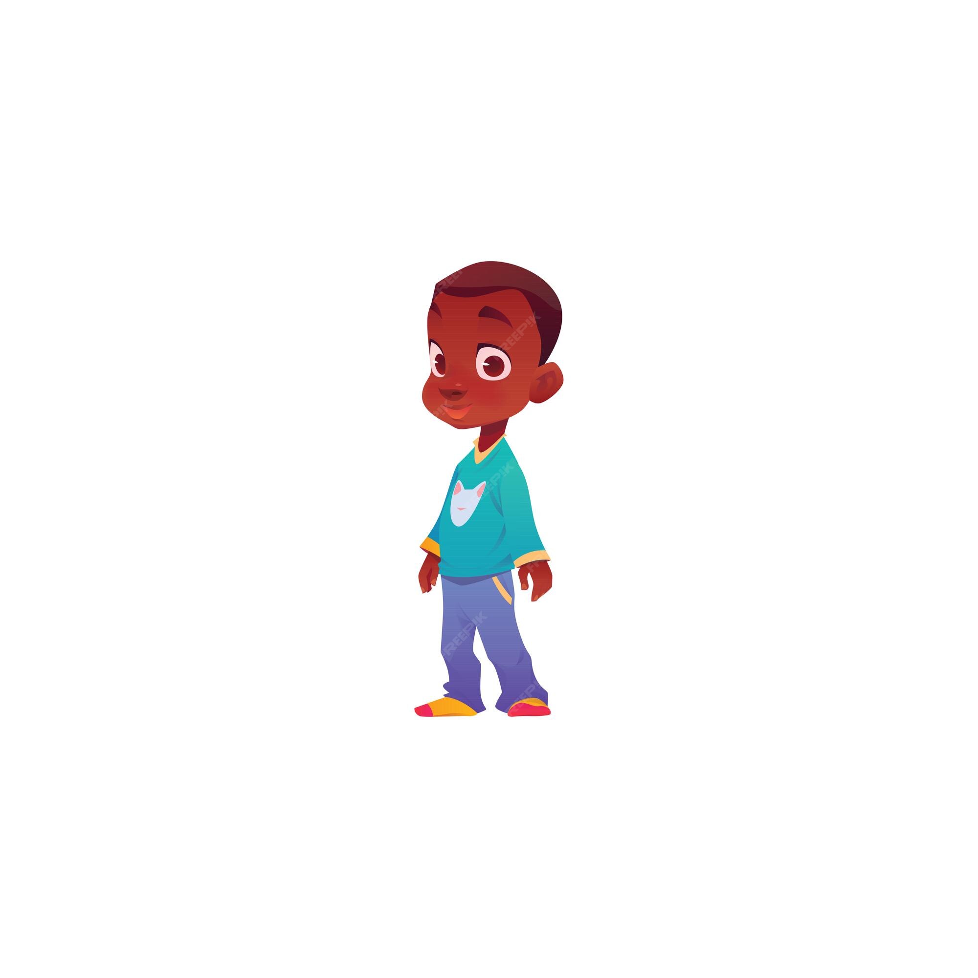 Premium Vector | Vector cartoon boy posing Premium Vector | Vector cartoon boy posing